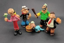 Collection five Popeye figures