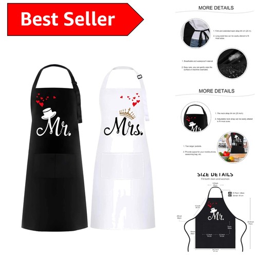 Mrs funny apron set 2 - apron,