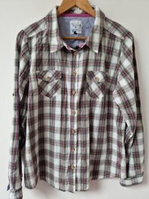 Country Rose Cotton Tartan Check Blouse Size XL