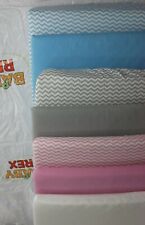 2 x Baby Fitted Sheets fit Space Saver Cot square corner mattress - Choose Size 