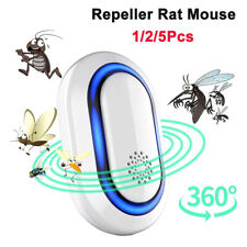 Plug-In Ultra Sonic Pest Rat Rodent Mouse Spider Repellent Whole House