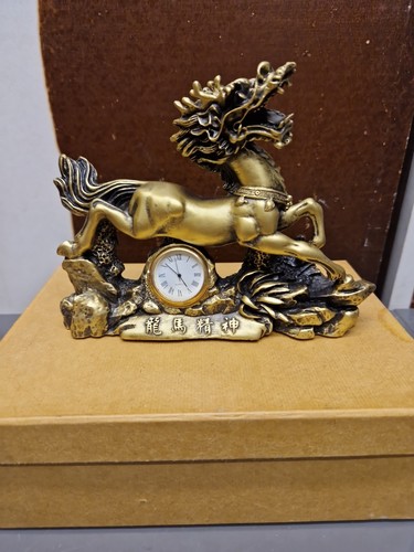 Chinese dragon horse clock - dragon,