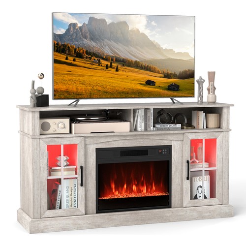 Gymax 148cm fireplace - fireplace, tv