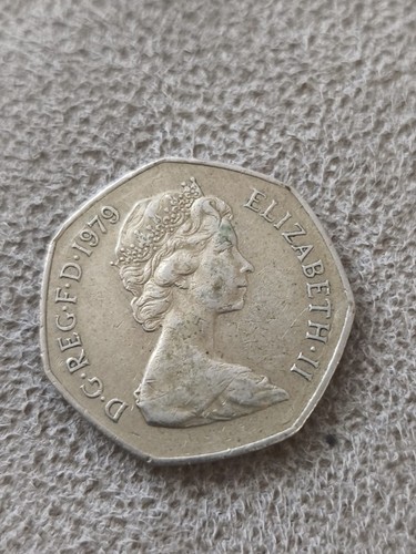 Old 50p coin from 1979 - ,