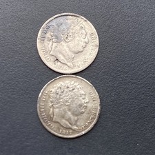 1817 & 1816 Silver Sixpence