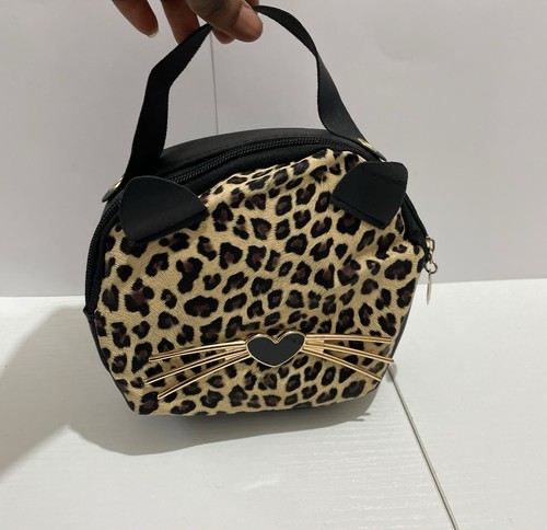 Leopard skin kitten bag for - kitten,