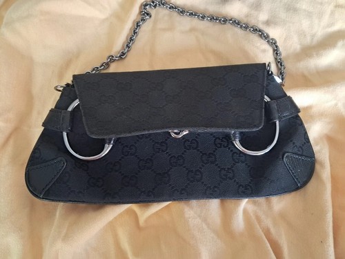 Gucci vintage horsebit clutch - horsebit,