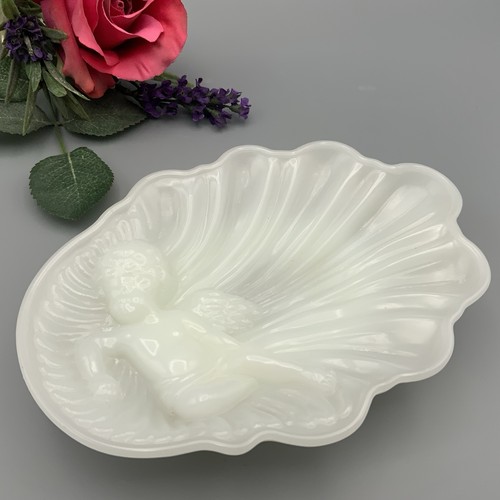 White soap dish avon - white,