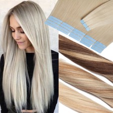 10-40PCS Tape In Real Human