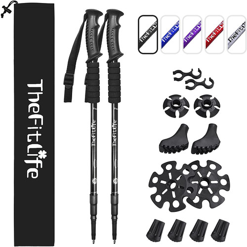 Telescopic trekking poles for - telescopic,