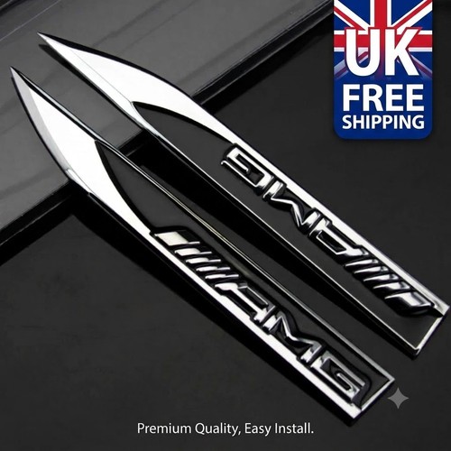 Metal wing fender emblem - wing,