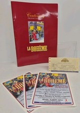 Royal Albert Hall Programme The Centenary Production of 'La Boheme' W/Ticket 96