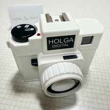 HOLGA DIGITAL Toy Camera White Retro 135mm 120mm Discontinued Rare Tested Used