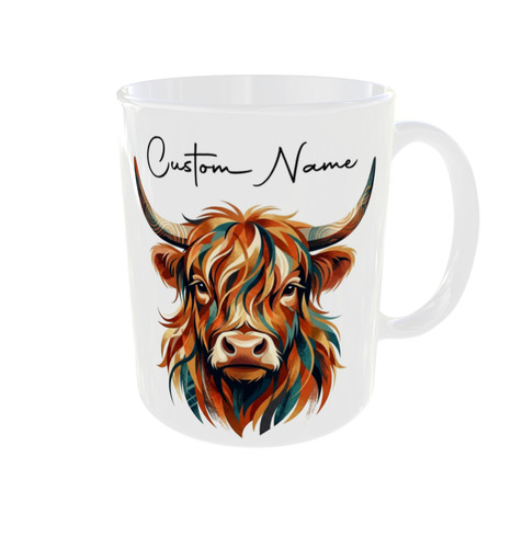 Personalised highland cow - personalised,