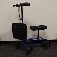 4 Wheeled Blue Metal Framed