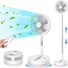 Portable Standing Fan with Remote Control, 9 Inch Foldable Pedestal Fans, 720...