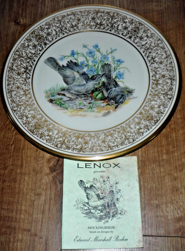 Lenox boehm birds plate - lenox,