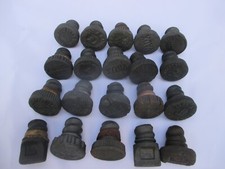 20x EBONITE GINGER BEER SODA VINTAGE OLD BOTTLE STOPPERS c1910-1920