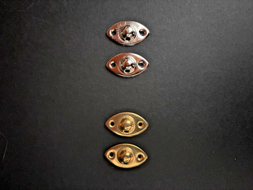 Brass and nickle plated - nickle, knot