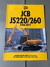 JCB JS220/260 XTRA DUTY Tracked Excavator Brochure