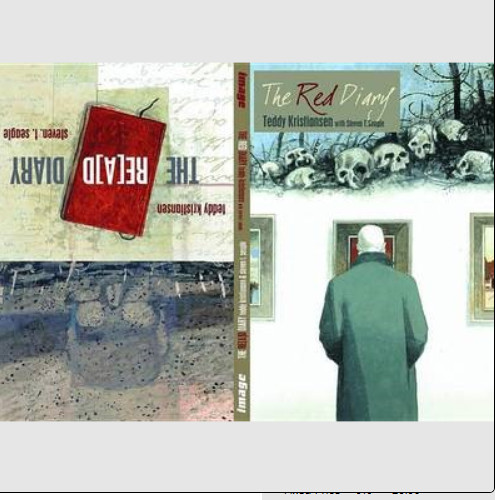 Red diary - red,