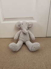 Mothercare Snuggle Grey Elephant Comforter Soft Plush Toy Comforter 11”