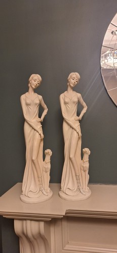 Pair elegant art deco style - of,