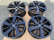 17" RENAULT CLIO DYNAMIQUE Mk4 4x100 DRENALIC ALLOYS WHEELS REFURBISHED BLACK x4