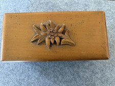 Vintage Swiss Mechanism Wooden Jewellery Box