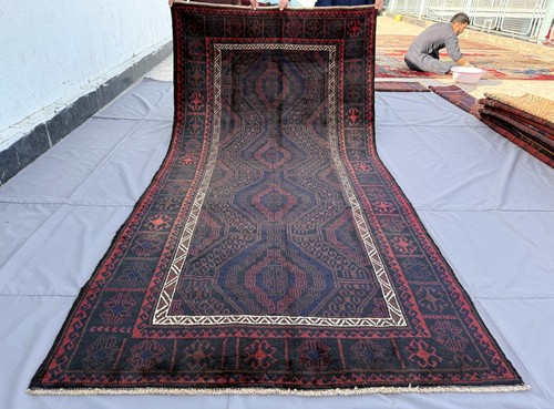 Antique afghan baluchi area - antique,