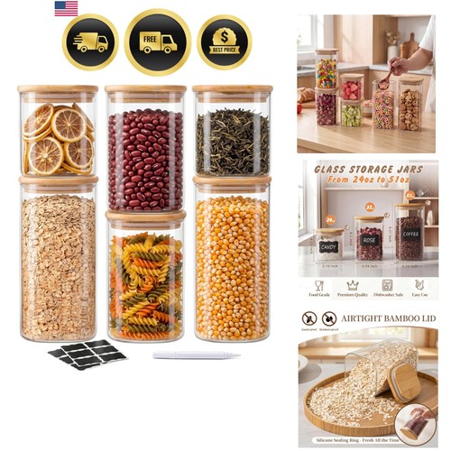 Glass storage jars set - jars, pack