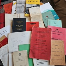British Railways Ephemera 1930s To 1970s Rules Fire Manual Books London Midland