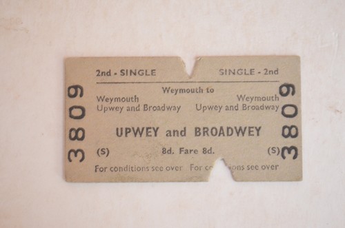 Railway ticket btc weymouth - weymouth, to