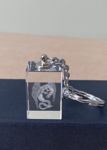 Laser etched crystal glass - 3d,