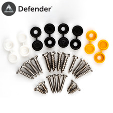 Defender Car Number Plate Fixing Kit - Anti Theft Tamper License Plate Screws