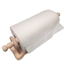 NEW KITCHEN ROLL HOLDER BEECH WOODEN WALL PAPER ROLL TOWEL DISPENSER RAW