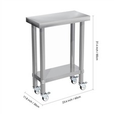 4/5FT Commercial Stainless Steel Work Bench Catering Prep Table Kitchen Worktop