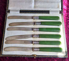 Antique 1880's Set 6 Green