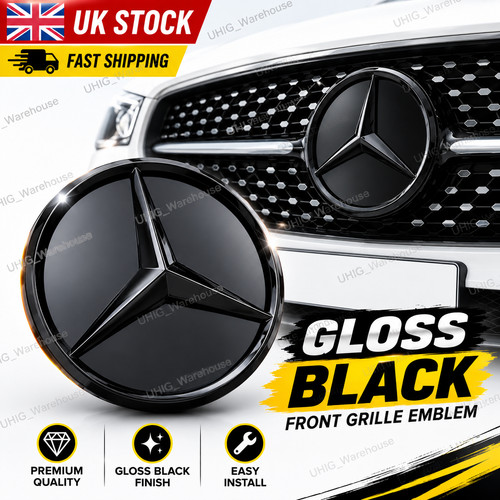 Mercedes benz gloss - mercedes, black