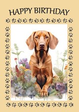 HUNGARIAN VIZSLA DOG BIRTHDAY