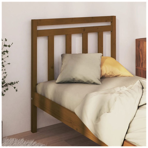 Headboard solid pinewood - headboard, honey