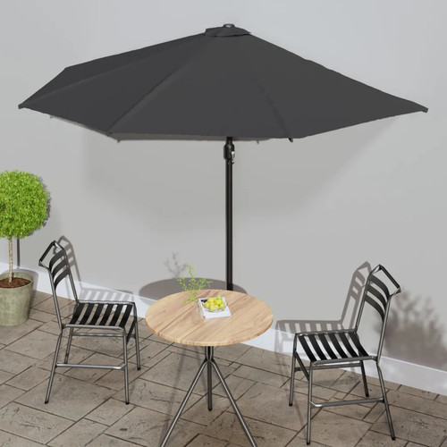Garden parasol dark anthracite - garden,