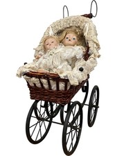 Vintage Wicker Pram With