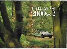 1970 Triumph 2000 Mk. 2 saloon & estate car brochure