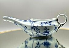 Vintage INVALID FEEDER Porcelain China PAP BOAT Cup / BLUE & WHITE Onion