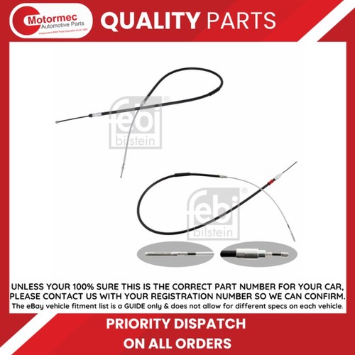 Febi rear handbrake cable set - rear,