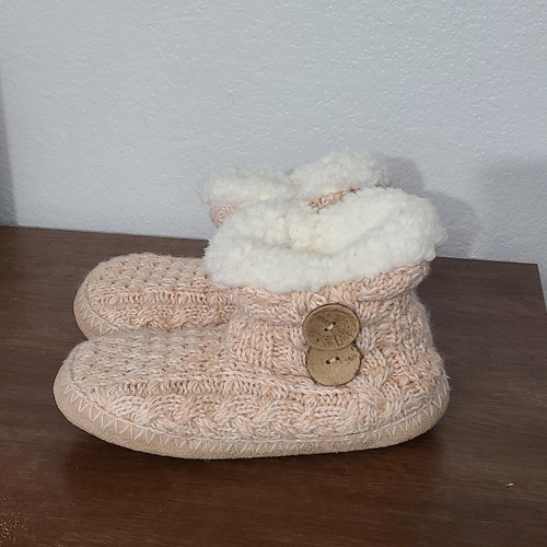 Cable knit bootie slippers - bootie,