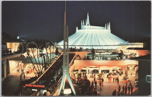 Anaheim vtg postcard space - anaheim,