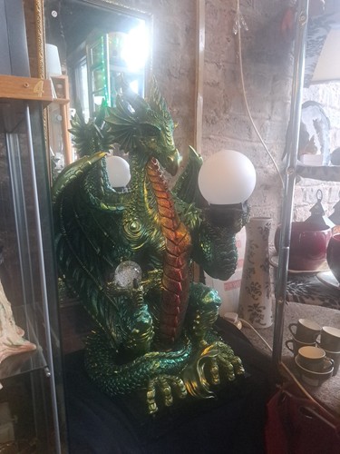 Giant green dragon - dragon, lamp