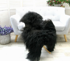 ICELANDIC SHEEPSKIN RUG BLACK